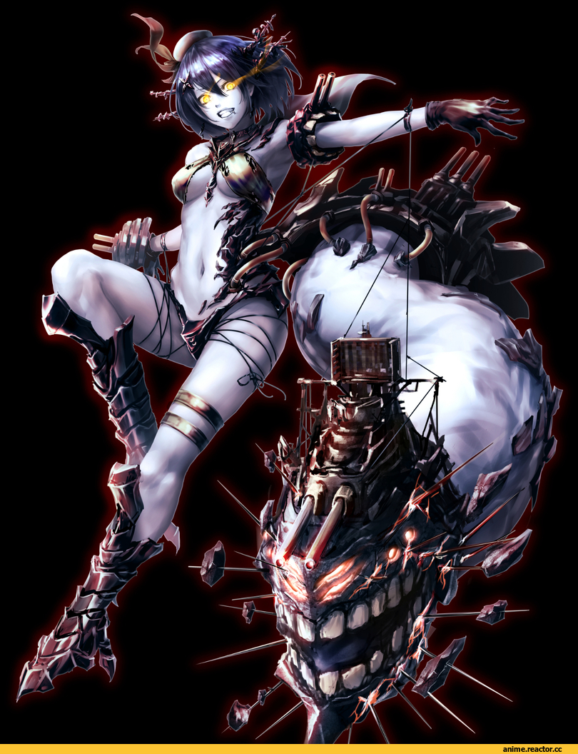 Anime Art, nina (ninageya), Kantai Collection, Maya (Kantai Collection), Abyssal Kanmusu, Anime