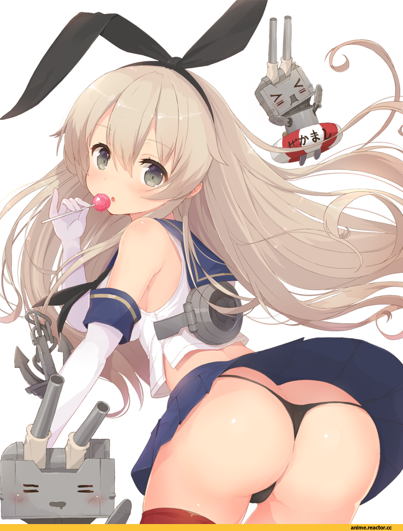 Shimakaze, Kantai Collection, kagerou (shadowmage), oshiri, Anime Ero, Adult pantsu, Anime