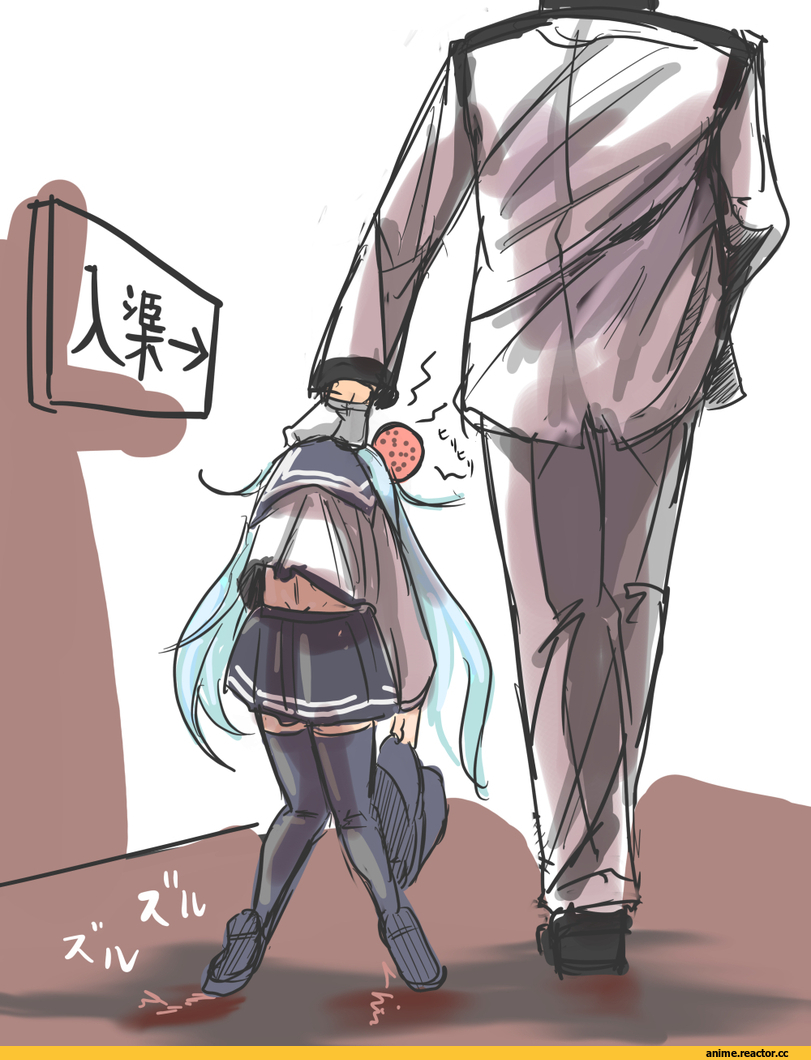 Kantai Collection, Hibiki (Kantai Collection), Shimakaze, Admiral (Kantai Collection), bakabakasii, Anime