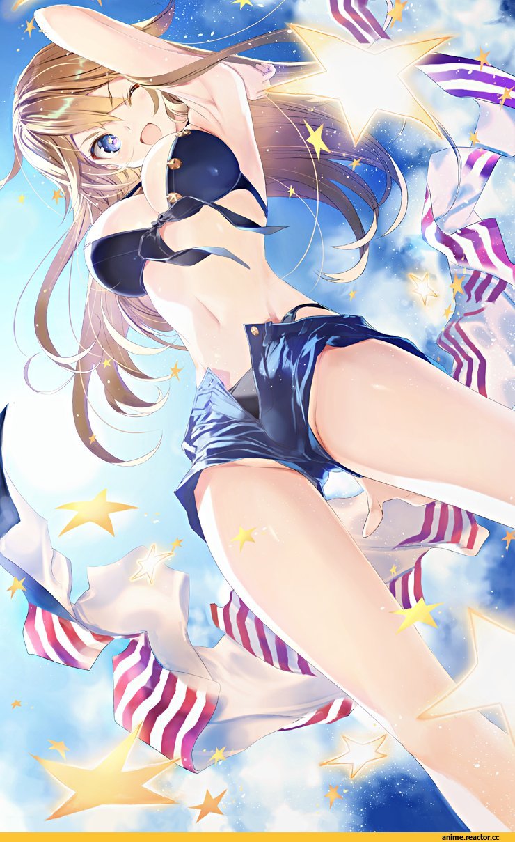 Anime Art, nakamura takeshi, Kantai Collection, Iowa (Kantai Collection), Anime Ero, Anime Ero Swim, Anime
