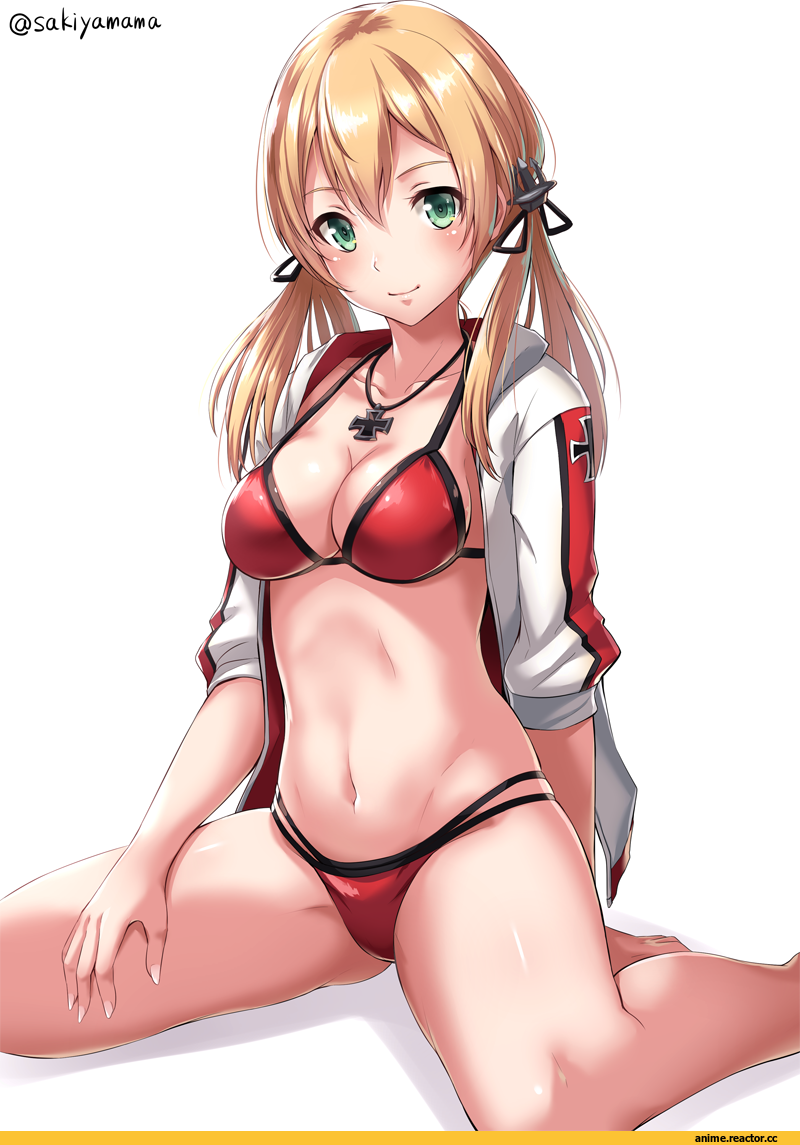 Sakiyamama, Anime Art, Anime Ero, Prinz Eugen (Kantai Collection), Kantai Collection, Anime Ero Swim, Anime
