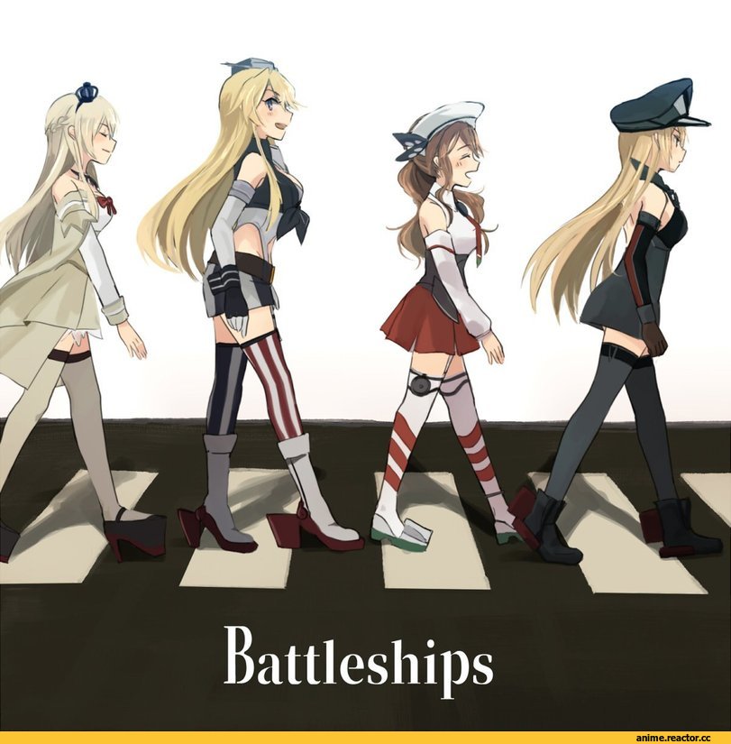 Warspite (Kantai Collection), Kantai Collection, Iowa (Kantai Collection), Littorio (Kantai Collection), Bismarck (Kantai Collection), Annin Musou, Anime Art, Anime
