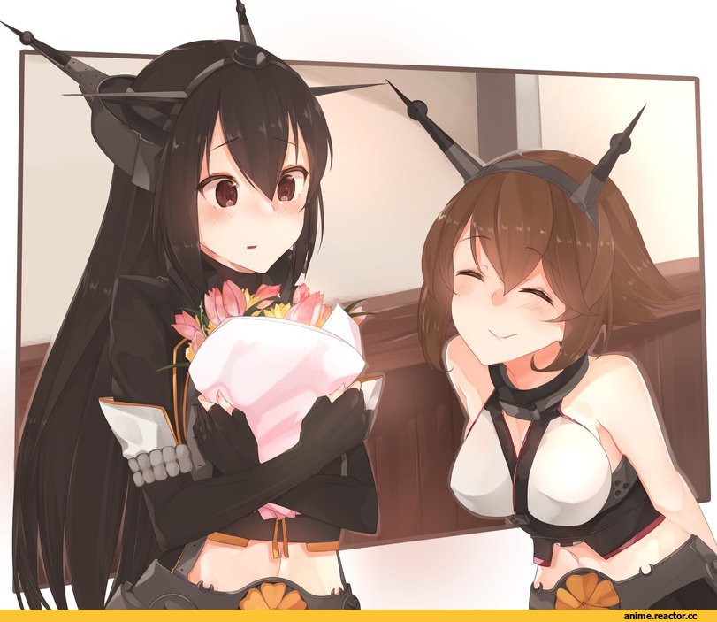 inorin05kanae, Mutsu, Kantai Collection, Nagato (Kantai Collection), Anime