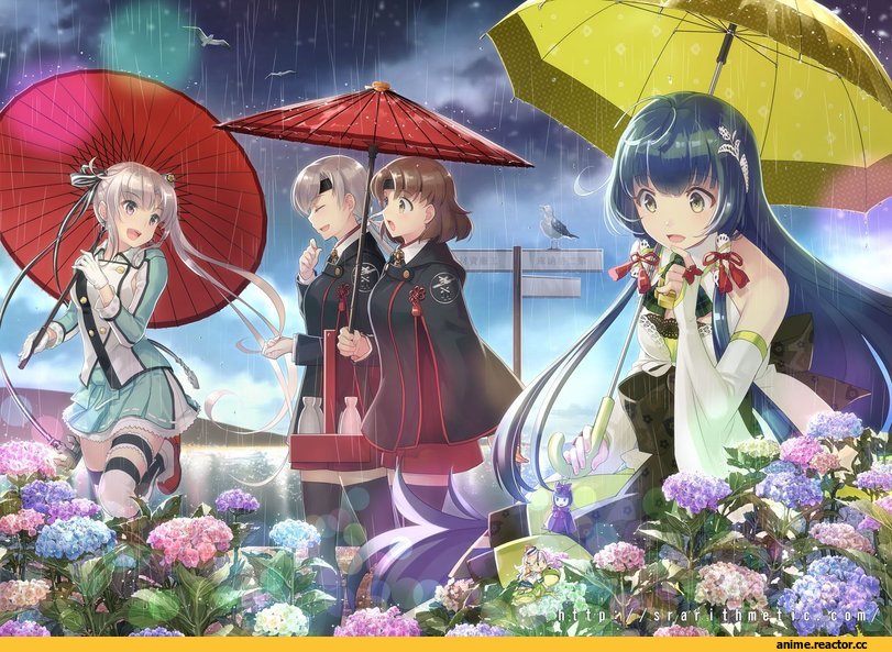 nacht, Kantai Collection, Akitsushima (Kantai Collection), Chitose (Kantai Collection), Chiyoda (Kantai Collection), Mizuho (Kantai Collection), Anime