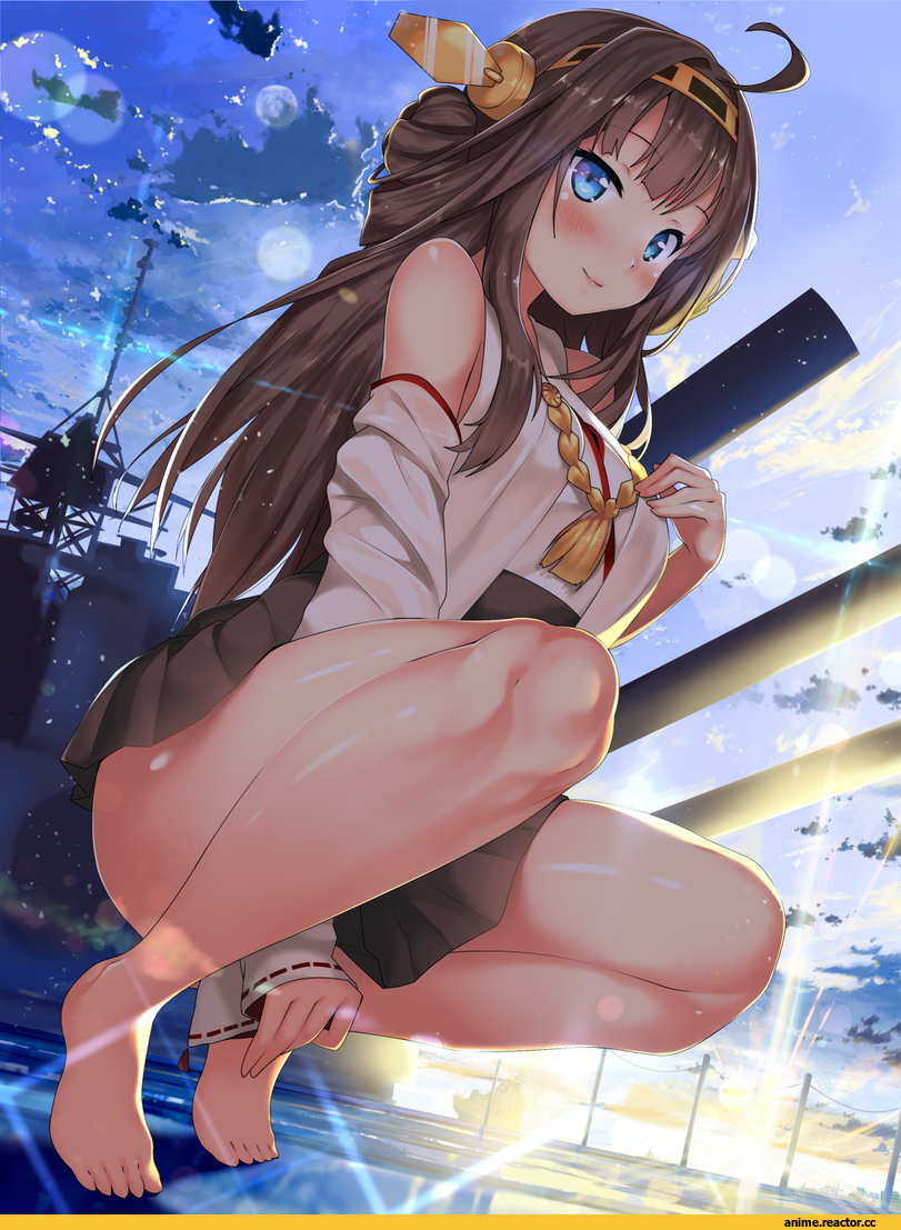 kongou, Kantai Collection, Kawai (Purplrpouni), Anime Art, Anime