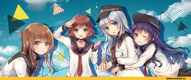 mitsuki ponzu, Akatsuki, Kantai Collection, Hibiki (Kantai Collection), ikazuchi (kantai collection), inazuma, Anime