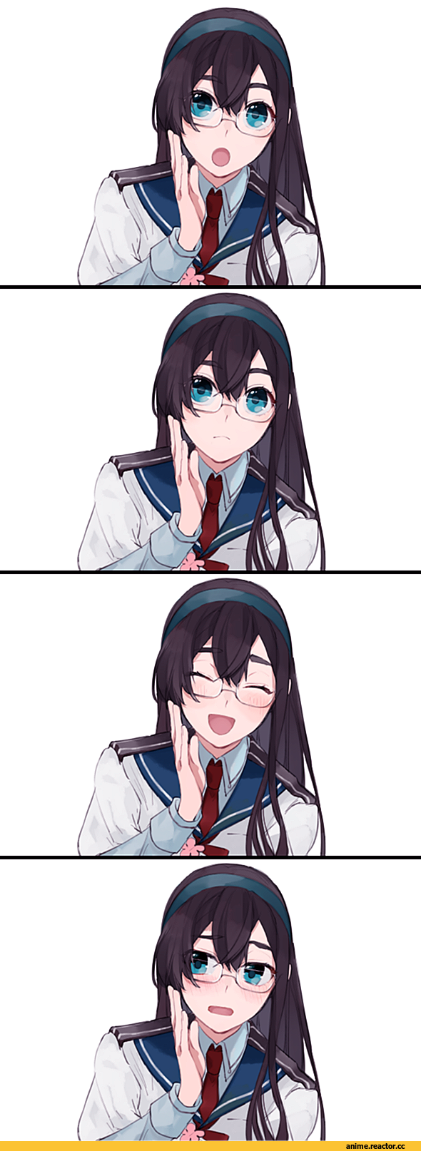 hita (hitapita), Anime Art, Ooyodo (Kantai Collection), Kantai Collection, Megane, Anime