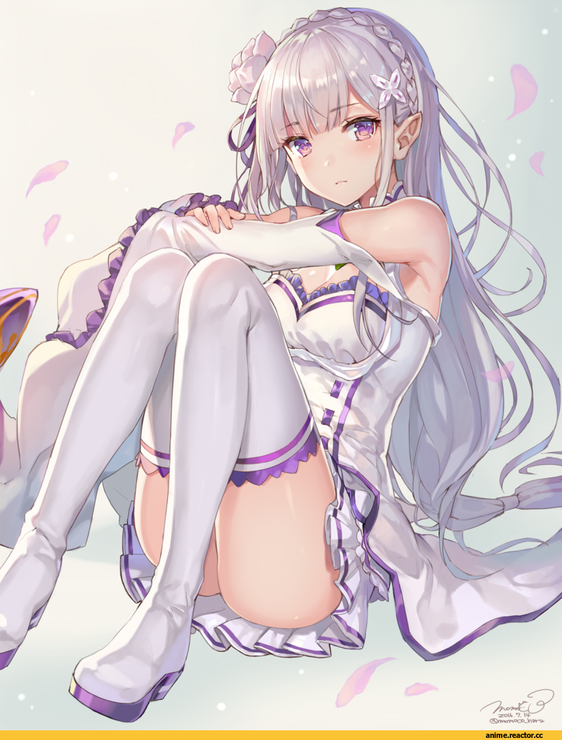 Momoko (Momopoco), artist, Emilia (re zero), Re Zero Kara Hajimeru Isekai Seikatsu, Anime