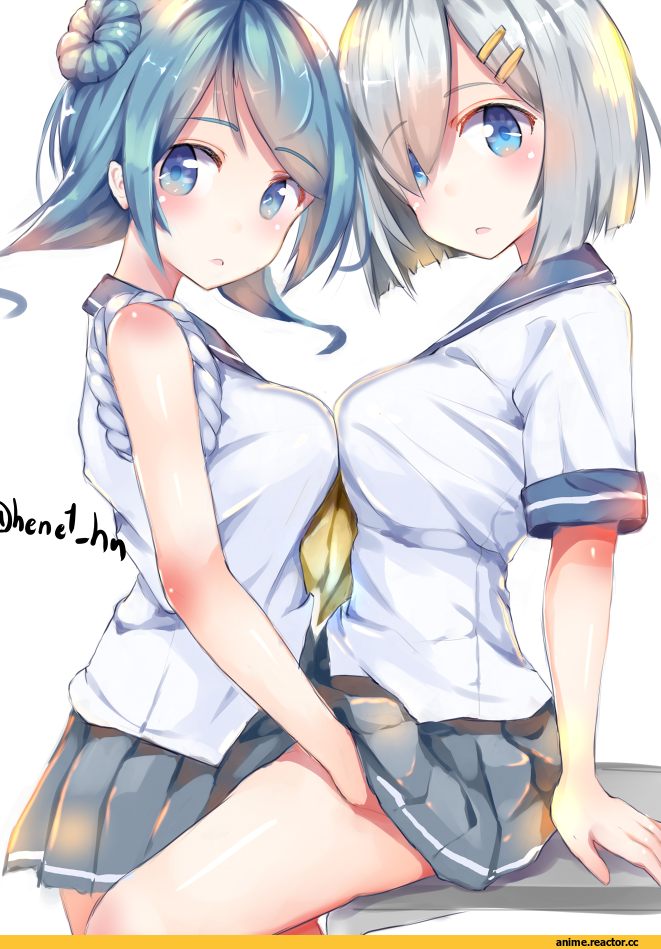 Kantai Collection, Hamakaze (Kantai Collection), urakaze (kantai collection), henet hene, Anime