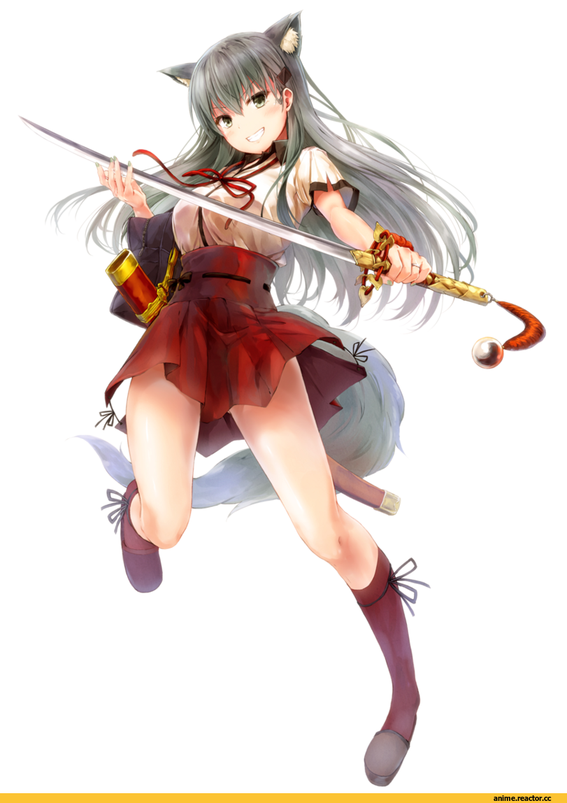Suien, Suzuya (Kantai Collection), Kantai Collection, Animal Ears, Anime Art, fate/extra ccc fox tail, crossover, saber (fate/extra ccc fox tail), Fate (series), Anime