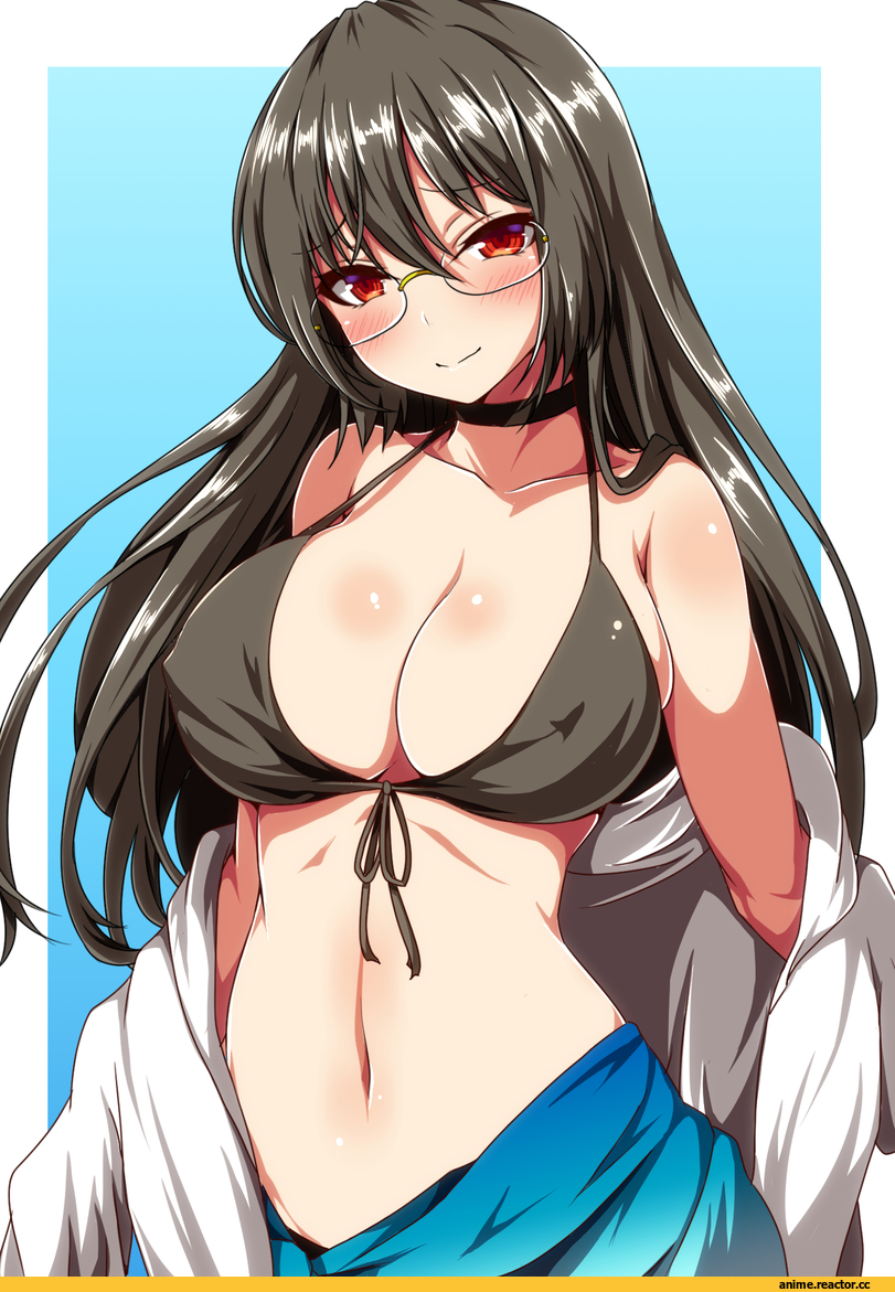 ar (lover boy), Choukai (Kantai Collection), Kantai Collection, Megane, Anime Ero Swim, Anime Ero, Anime
