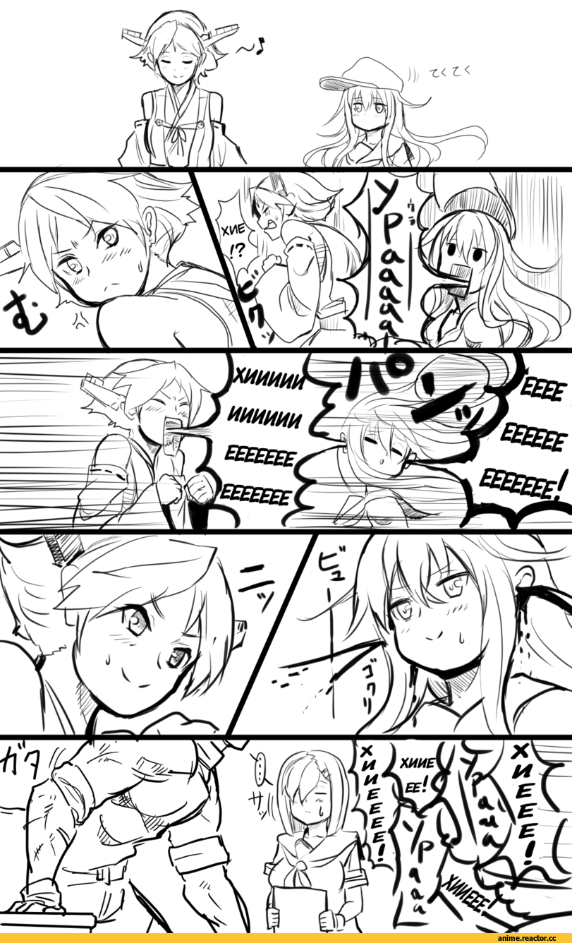 Кантай комиксы, Anime Комиксы, Admiral (Kantai Collection), Kantai Collection, Hibiki (Kantai Collection), Hamakaze (Kantai Collection), hiei (kantai collection), bakabakasii, Anime