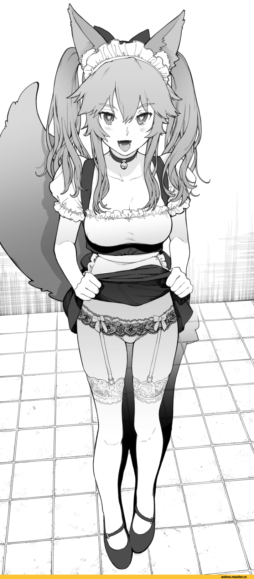 Caster (Fate/Extra), Fate/Extra, Fate (series), DaftBonkers, Monochrome (Anime), Anime Ero Pantsu, Anime Ero, Maid, Kitsune, Animal Ears, Anime
