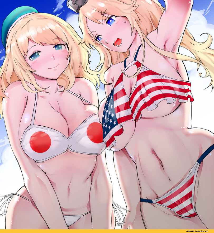 Iowa (Kantai Collection), Kantai Collection, Atago (Kantai Collection), igarasy, Anime Ero Swim, Anime Ero, Anime