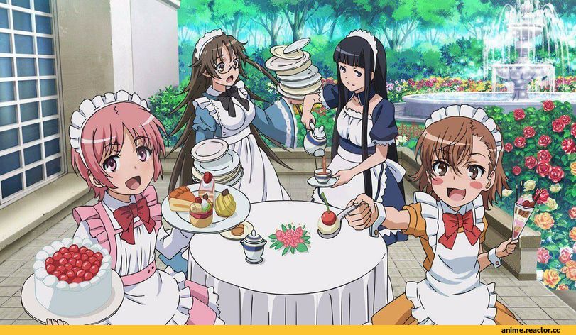 ToAru, Last Order, Tsukuyomi Komoe, Himegami Aisa, Kazakiri Hyouka, Megane, Maid, Anime