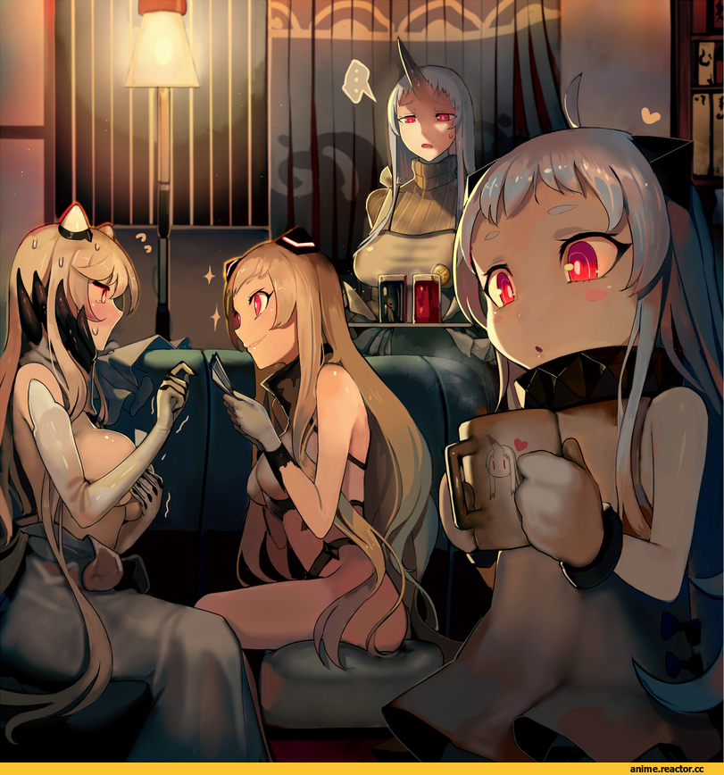 Kantai Collection, Northern Ocean Hime, Seaport Hime, Walzrj, Anime Art, Midway Hime, Airfield Hime, Anime
