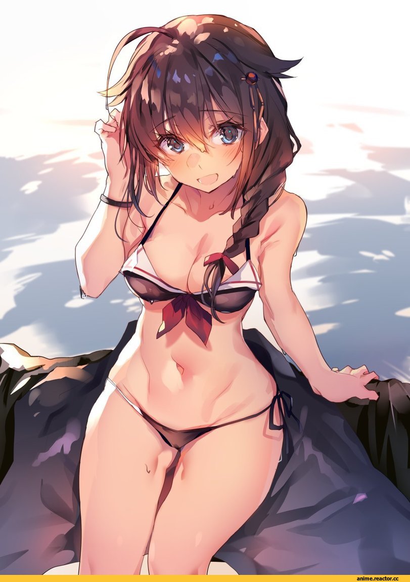 Anime Ero Swim, Anime Ero, Shigure (Kantai Collection), Kantai Collection, soukou makura, Anime Art, Anime