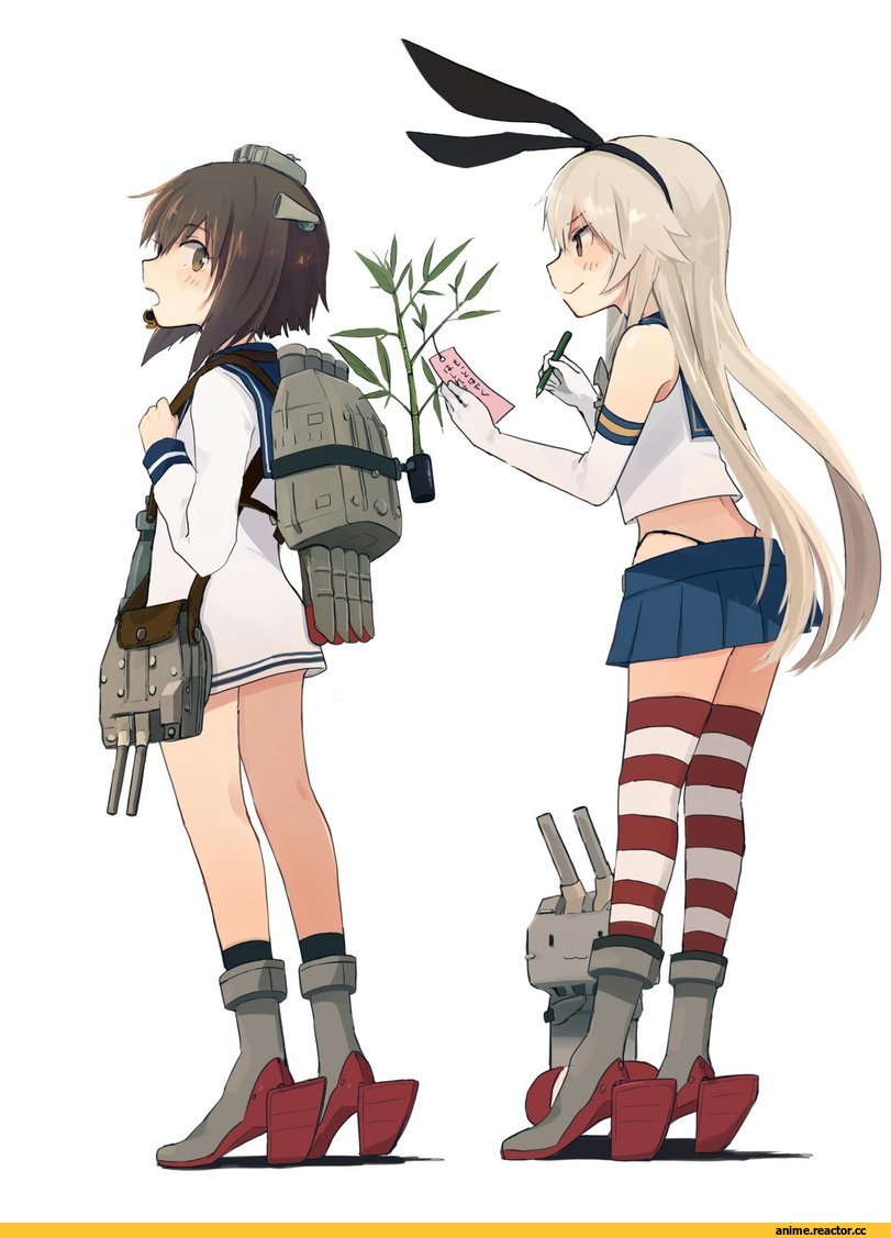Shimakaze, Kantai Collection, Yukikaze (Kantai Collection), Annin Musou, Anime Art, Anime