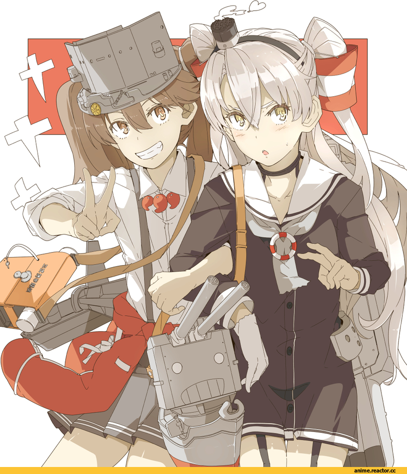 Kantai Collection, Ryuujou, Amatsukaze (Kantai Collection), Ninimo Nimo, Anime Art, Anime