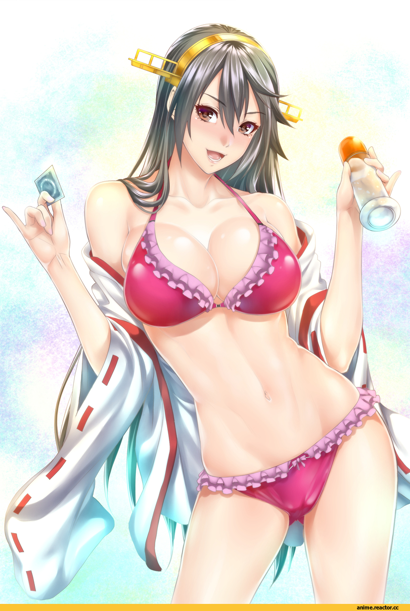 Zucchini, Anime Art, Haruna (Kantai Collection), Kantai Collection, Anime Ero Swim, Anime Ero, Anime
