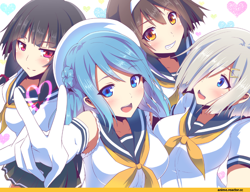 Kantai Collection, Hamakaze (Kantai Collection), Isokaze (Kantai Collection), Tanikaze (Kantai Collection), urakaze (kantai collection), twinameless, Anime