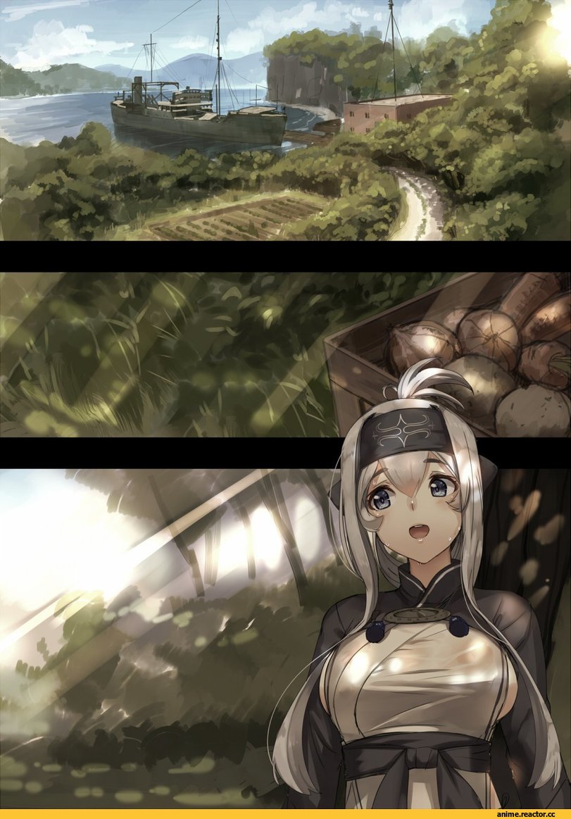 AkasaAi, Anime Art, Kamoi (Kantai Collection), Kantai Collection, Anime