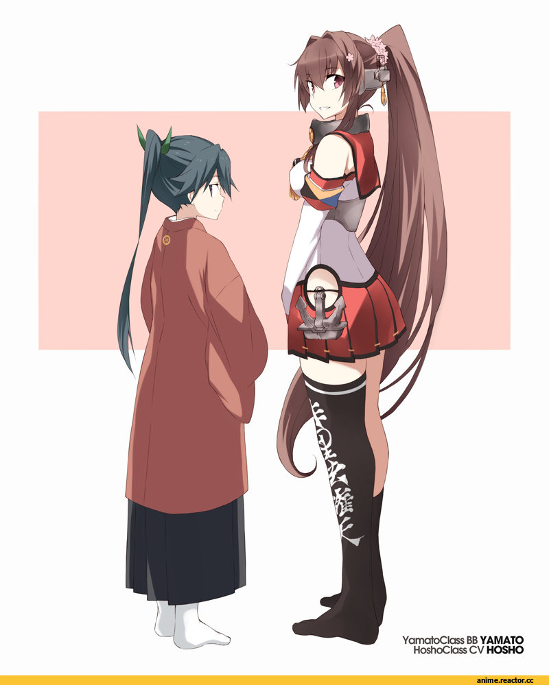 Kantai Collection, Yamato (Kantai Collection), Houshou (Kantai Collection), Souji, Anime Art, Anime