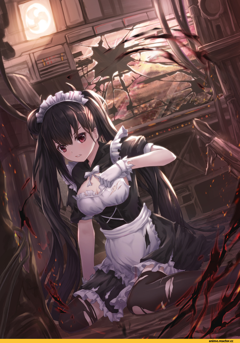 lunacle, Anime Art, Maid, Girls Frontline, Ouroboros (Girls Frontline), Sangvis Ferri (Girls Frontline), Anime