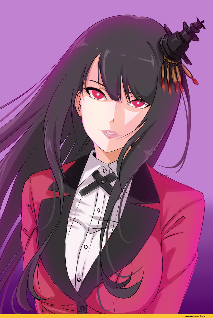 Kantai Collection, Kakegurui, crossover, fusou (kantai collection), jabami yumeko, s.h.o han, Anime