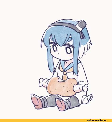 anime gif, Tokitsukaze (Kantai Collection), Kantai Collection, tonmoh, Anime