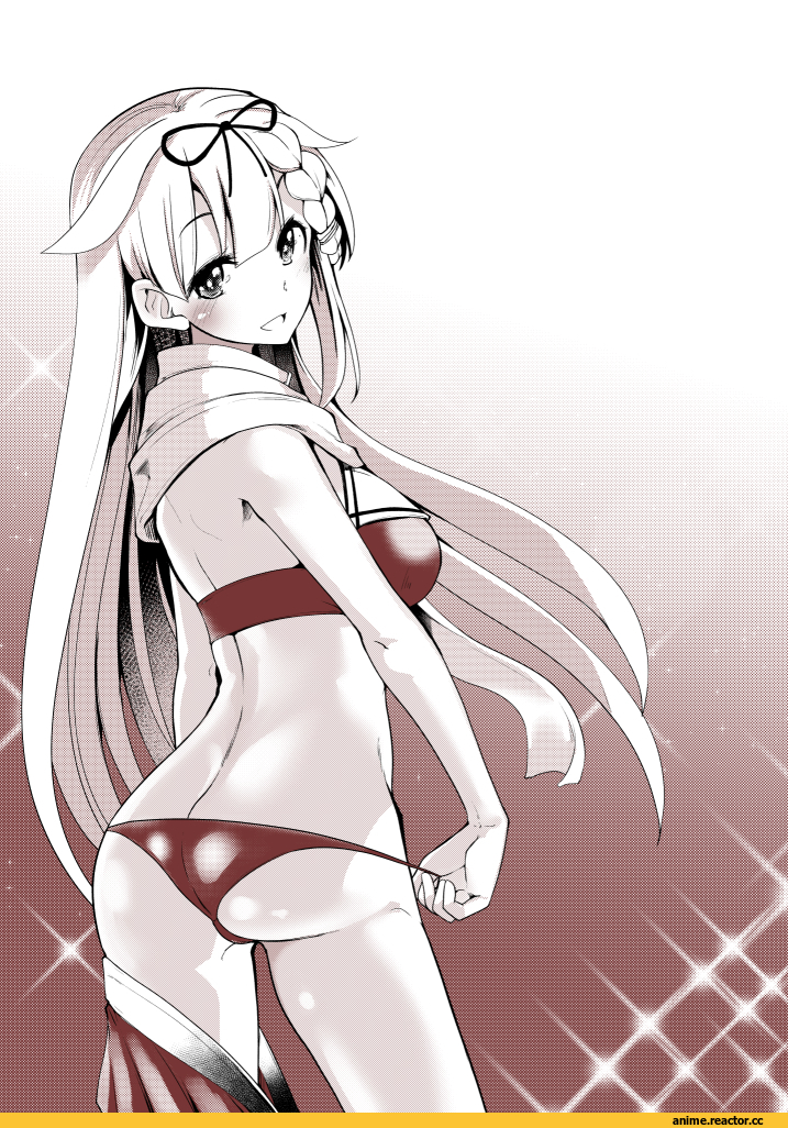 Yuudachi, Kantai Collection, takara akihito, Anime Ero Swim, Anime Ero, oshiri, Monochrome (Anime), Anime