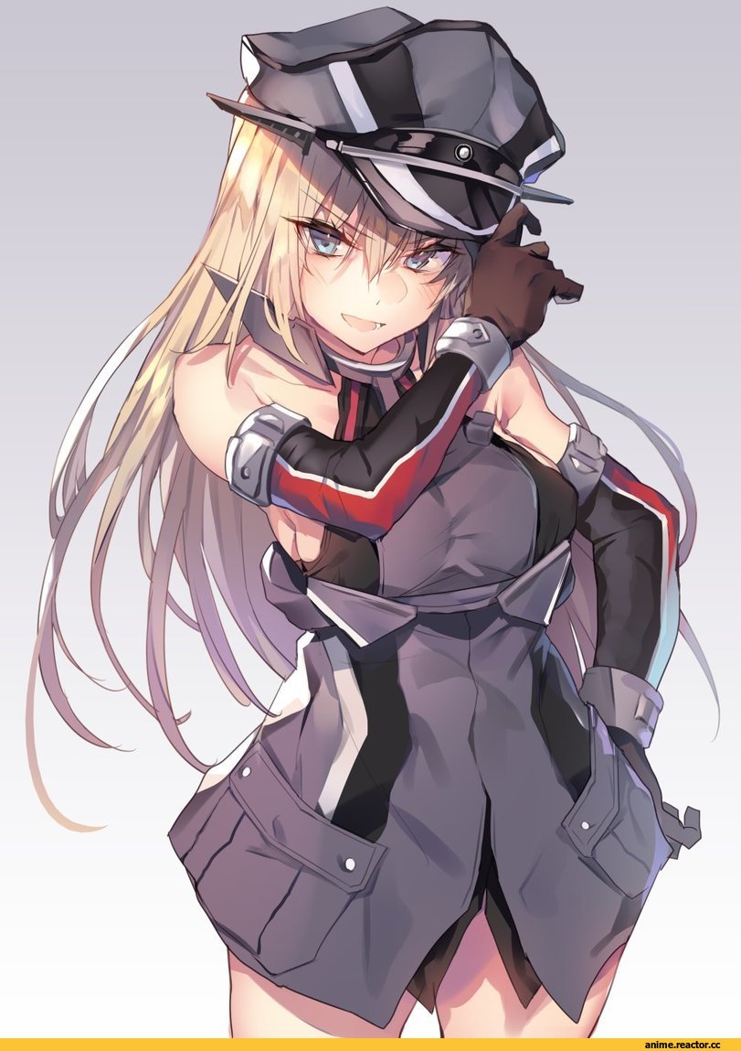 Anime Art, soukou makura, Kantai Collection, Bismarck (Kantai Collection), Anime