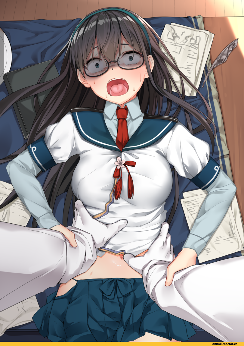 Anime Art, Admiral (Kantai Collection), Kantai Collection, Ooyodo (Kantai Collection), Mujakuma, Megane, Anime Ero, Anime Ero Pantsu, Anime