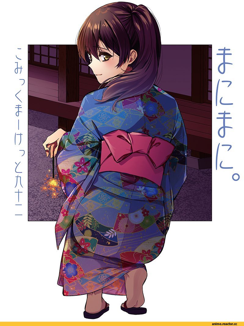 Kantai Collection, Kaga (Kantai Collection), ayasugi tsubaki, Yukata, Anime
