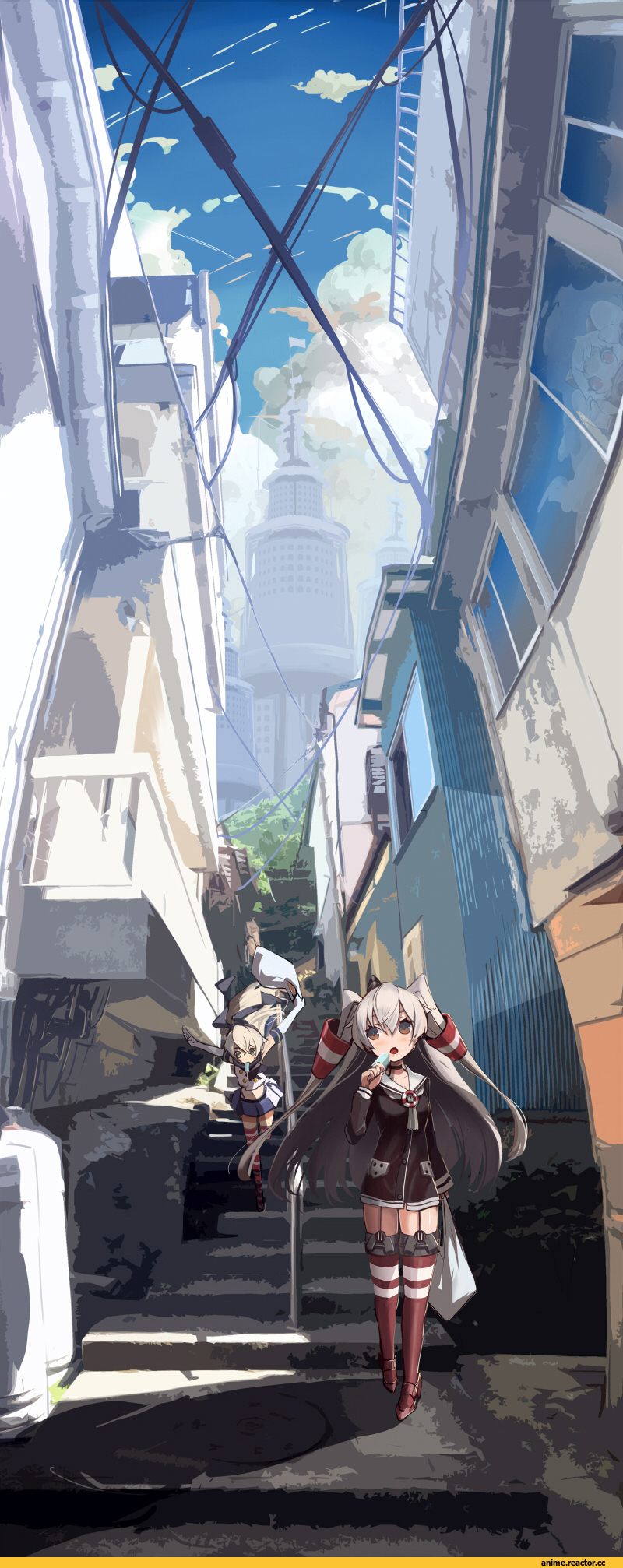 Kantai Collection, Amatsukaze (Kantai Collection), Shimakaze, Anime