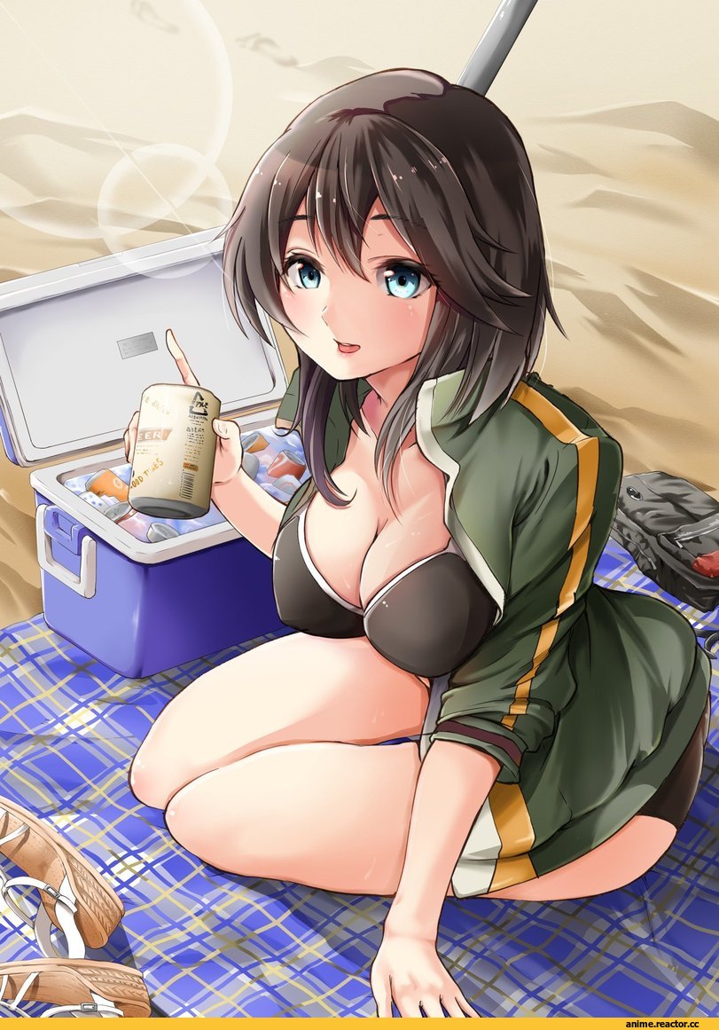 Anime Art, Anime Ero Swim, Anime Ero, Hayasui (Kantai Collection), Kantai Collection, sezoku, Anime