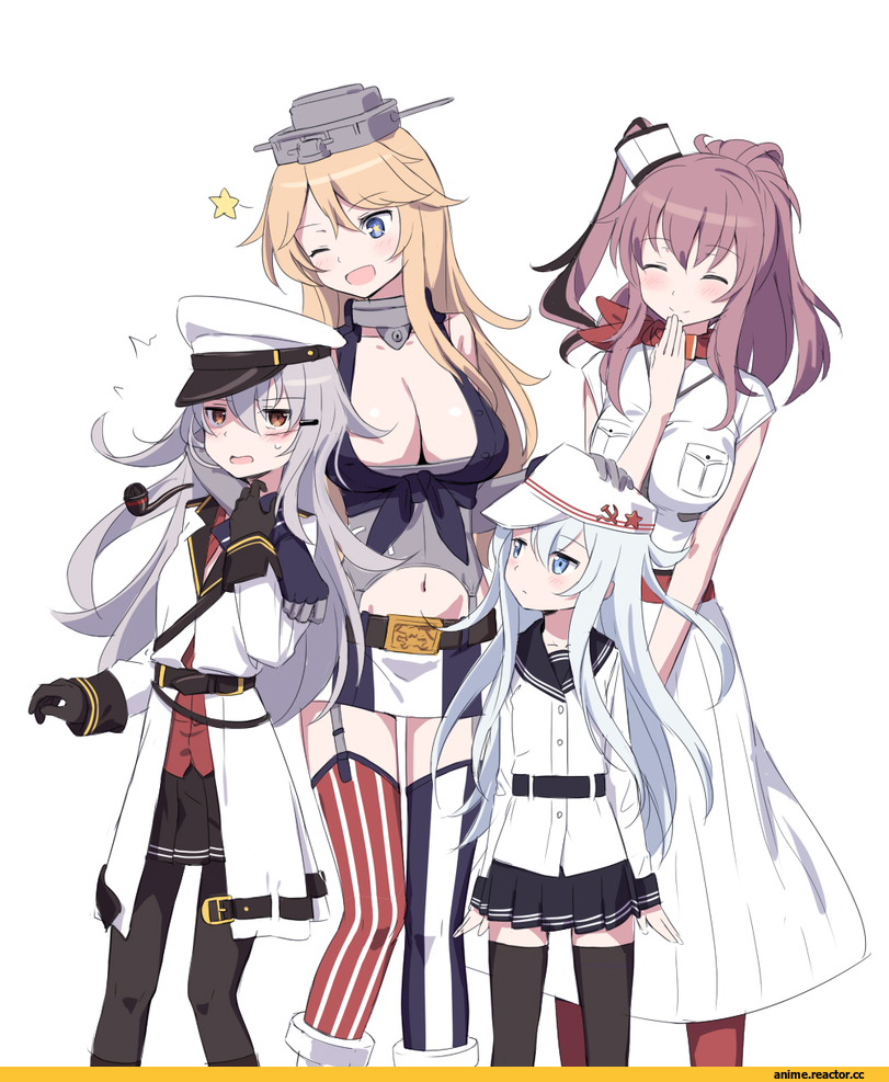 Gangut (Kantai Collection), Kantai Collection, Verniy, Iowa (Kantai Collection), Saratoga (Kantai Collection), cnm, Anime