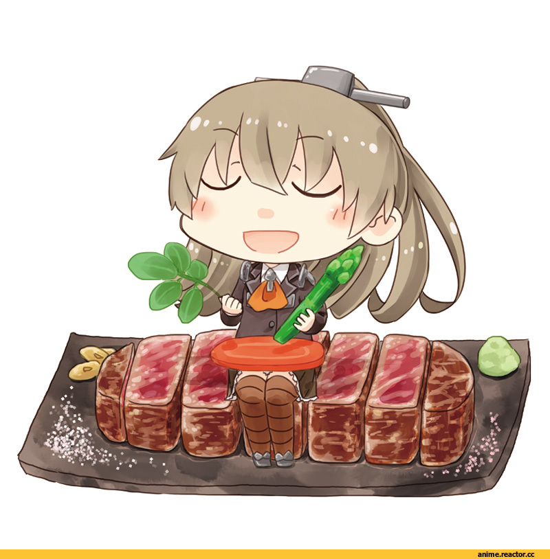 Kumano, Kantai Collection, Няши в еде, Anime Няши, чиби, hinata yuu, Anime