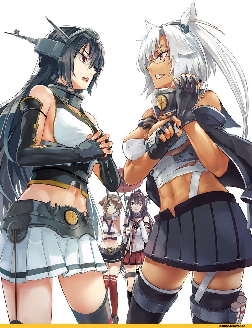 tendou itsuki, Musashi (Kantai Collection), Kantai Collection, Nagato (Kantai Collection), Mutsu (Kantai Collection), Yamato (Kantai Collection), Megane, Anime