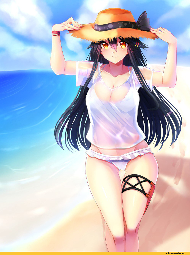 Tsukui Kachou, Anime Art, Haruna (Kantai Collection), Kantai Collection, Anime Ero, Anime Ero Swim, Anime