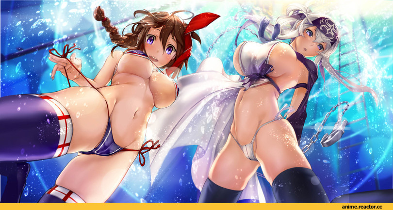 Armadillo-Tokage, Anime Art, Shigure (Kantai Collection), Kantai Collection, Kamoi (Kantai Collection), Anime Ero Swim, Anime Ero, Anime