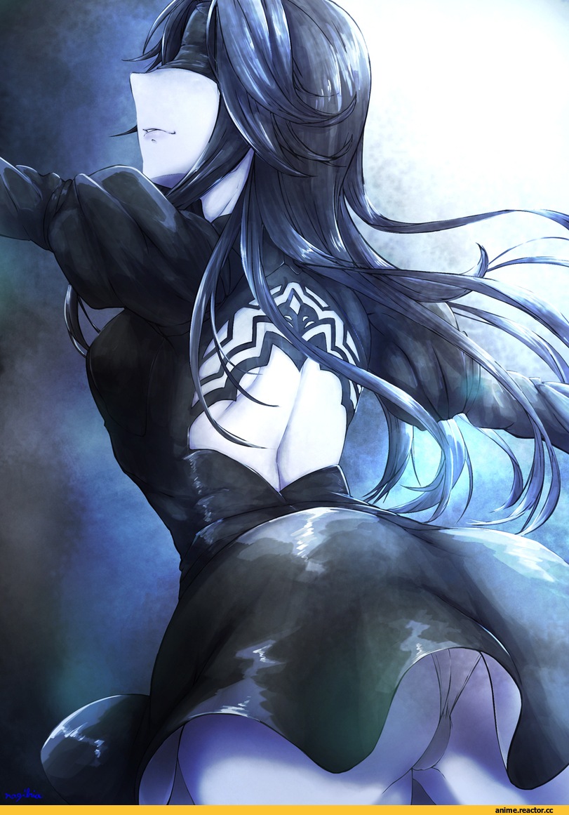 nagi lria, Light Cruiser Hime, Kantai Collection, crossover, Anime Art, YoRHa No.2 Type B, Nier (series), Игры, Anime Ero Pantsu, Anime Ero, Anime, NieR Automata