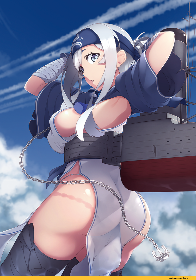 mku, Kantai Collection, Kamoi (Kantai Collection), oshiri, Anime Ero, Anime