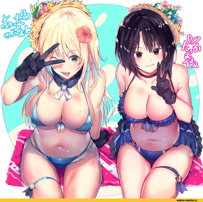 cafe au lait (kafeore), artist, Atago (Kantai Collection), Kantai Collection, Takao (Kantai Collection), Anime Ero Swim, Anime Ero, Anime