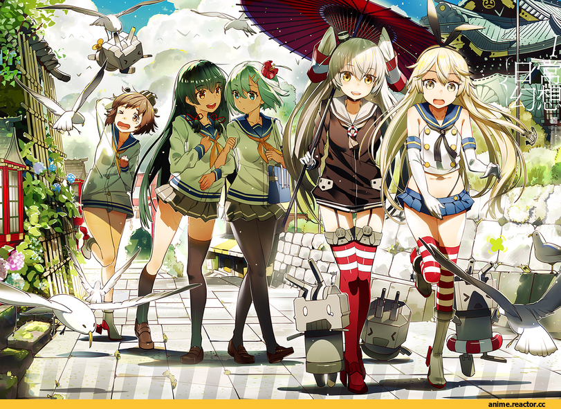 el-zheng, Amatsukaze (Kantai Collection), Kantai Collection, hamakaze, (Kantai Collection), Isokaze (Kantai Collection), rensouhou-chan, rensouhou-kun, shimakaze (kantai collection), Yukikaze (Kantai Collection), Anime