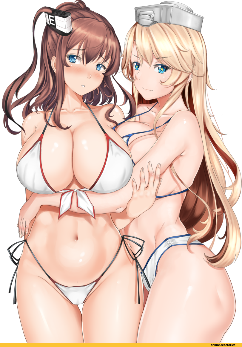 Kantai Collection, Anime Ero Swim, Anime Ero, Anime Ero Kyonyuu, Iowa (Kantai Collection), Saratoga (Kantai Collection), Chiyo Goya, Anime Art, Anime Ero Yuri, Anime