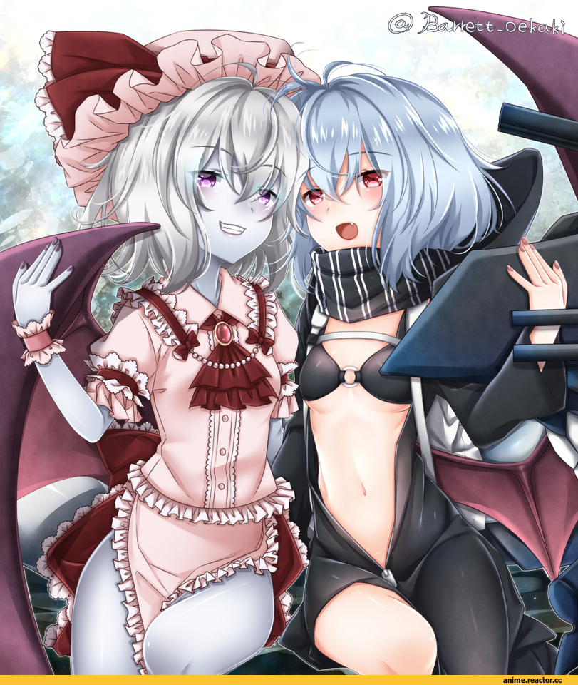 Re-class Battleship, Kantai Collection, Remilia Scarlet, Touhou Project, baretto (firearms 1), Anime Art, Anime
