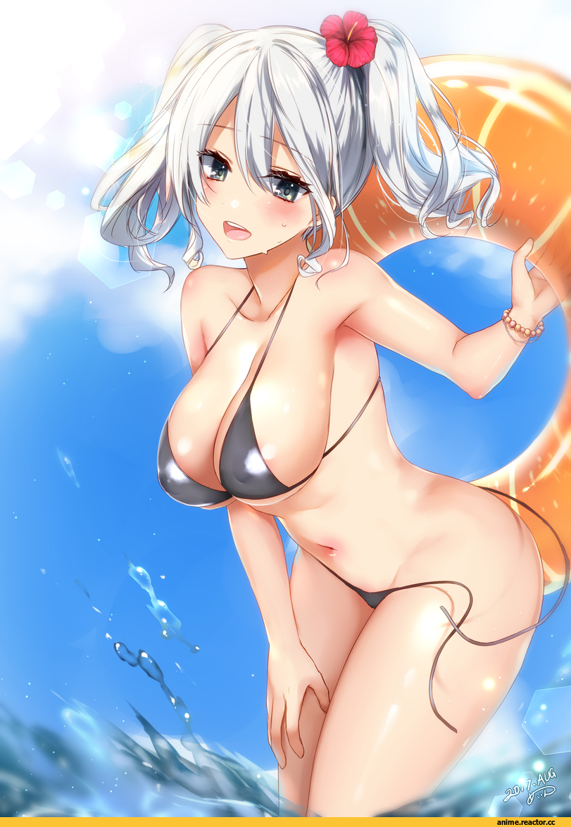 Sakiryo Kanna, Anime Art, Anime Ero Swim, Anime Ero, Kashima (Kantai Collection), Kantai Collection, Anime