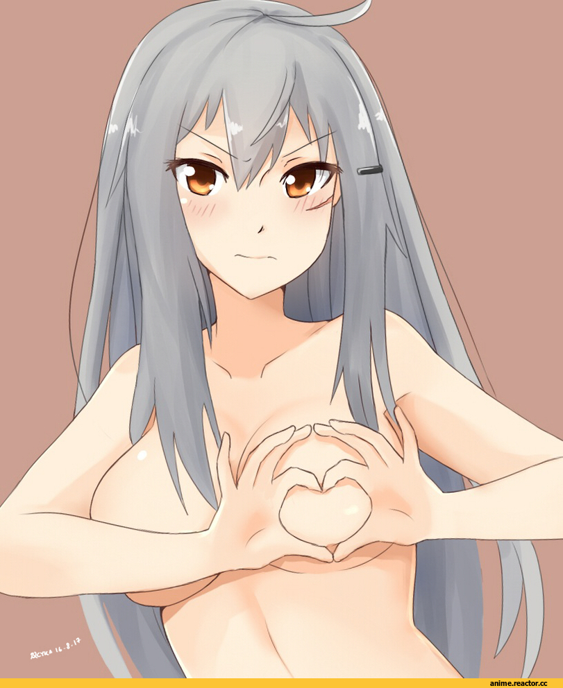 Gangut (Kantai Collection), Kantai Collection, heart-shaped boob challenge, Anime Ero, cyka, Anime