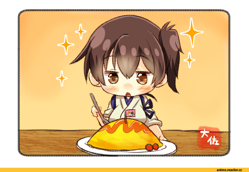 Kantai Collection, Kaga (Kantai Collection), Taisa (kari), chibi, Anime